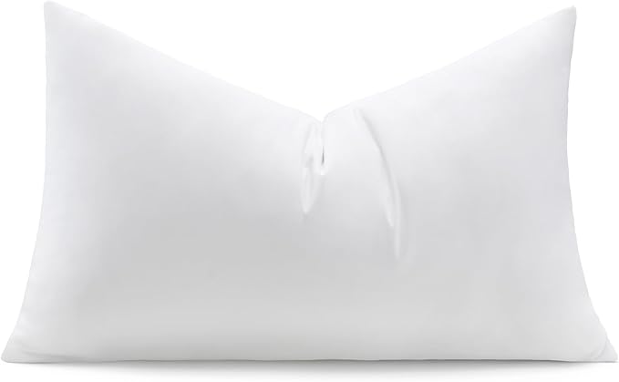 puredown® 14x22 Feather Down Pillow Insert, 1 Pack Lumbar Throw Pillow Insert for Couch, Chairs, Office, Apartments