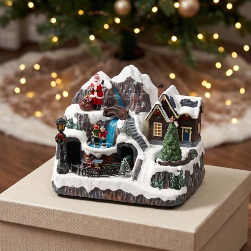 Christmas Town Decorations - LED Lighted Musical Animated Village