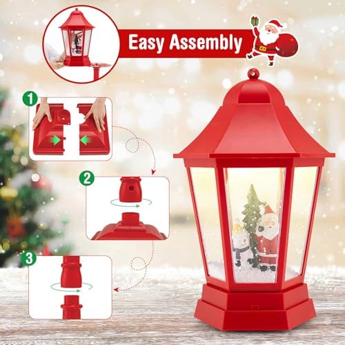 Goplus 5.3 Ft Christmas Snowy Street Lamp w/ 8 Tunes