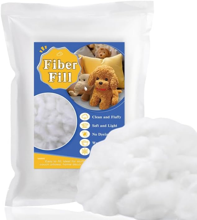 80g/2.8oz Stuffing for Stuffed Animals, Polyfill Stuffing, Stuffing for Crochet, Stuffing for Crafts, Pillow Stuffing, Premium Polyester Fiberfill Stuffing for Crochet Stuffing