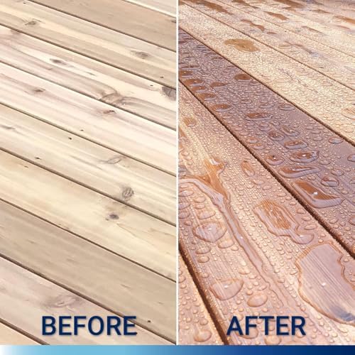 SEAL-ONCE Nano+Poly Wood Sealer and Waterproofer, Redwood, 2 Gallon