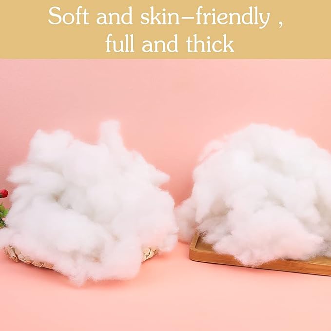 BUTUZE 650g/23oz Polyfill Stuffing, (2.1oz-4.4lb) Fiberfill for Crafts, Polyester Fiber Fill, Premium Resilience Fill Fiber for Stuffing Pillow and Home Decoration Projects