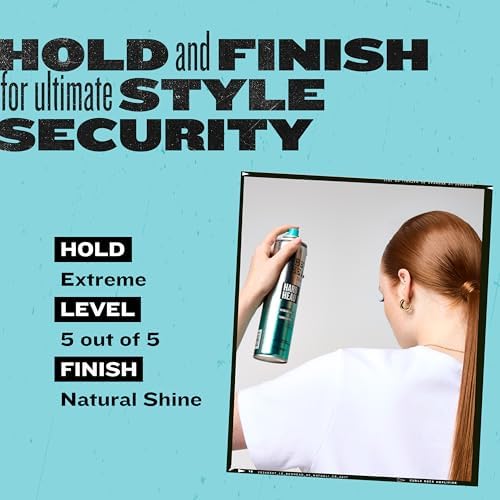 TIGI Bed Head Hard Head Hairspray 7-Pack – Extreme Hold Hairspray, Dries Instantly, Adds Shine, Vibrant Apple Scent, 11.7 Oz Ea