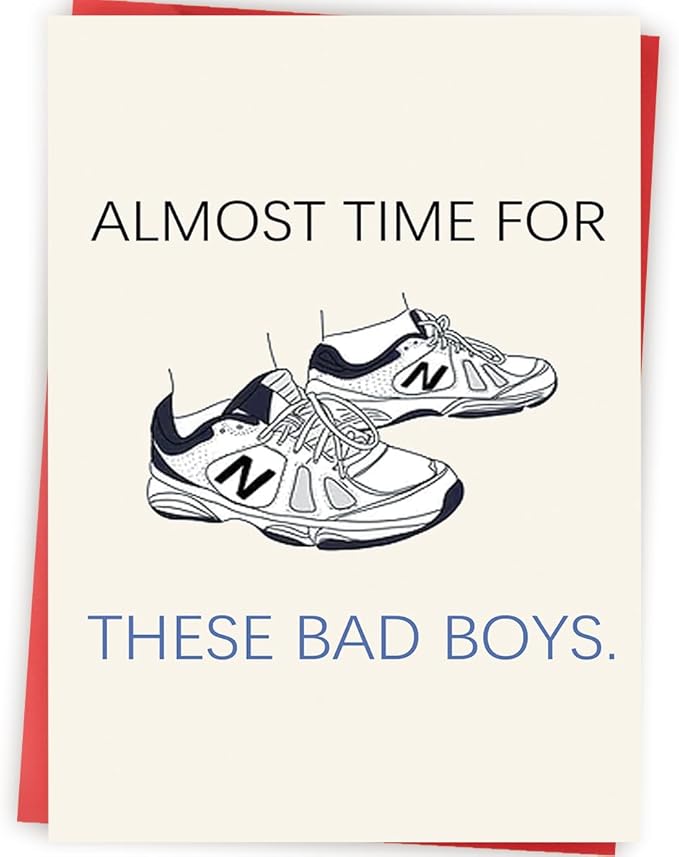 Funny Father's Day Card for Husband, New Dad Gifts from Wife, First Time Dad Gifts Hilarious Shoes