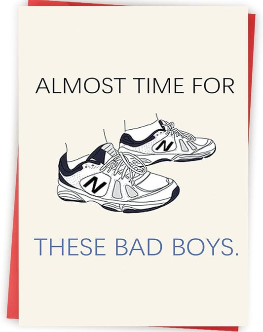 Funny Father's Day Card for Husband, New Dad Gifts from Wife, First Time Dad Gifts Hilarious Shoes