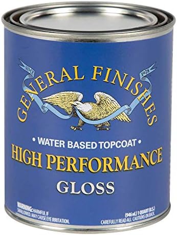 General Finishes High Performance Water Based Topcoat, 1 Quart, Gloss