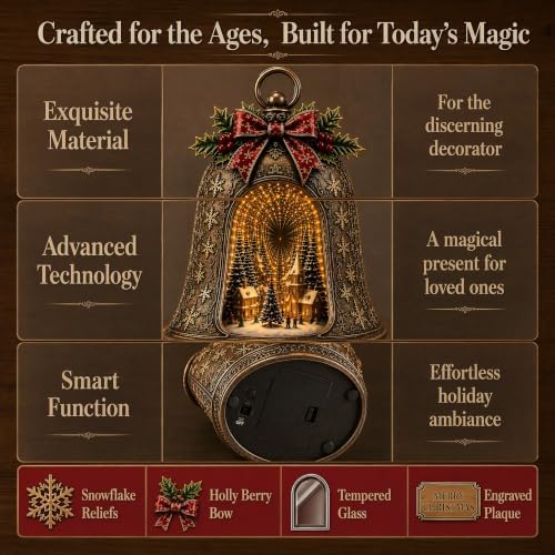 Villas Navideñas Christmas Village Infinity Bell, Lighted 3D