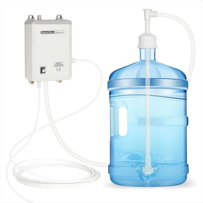 Bottle Drinking Water Dispenser Pump System for Home,110V Refrigerator Water Pump Adjustable Speed for Kitchen,5 Gallon Water Bottled Jug Dispensing Pump for Ice Coffee/Tea Maker