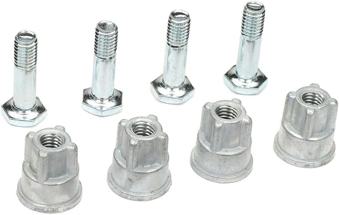Soro Essentials- Set of 8 Stainless Steel Foot and 3/8"-16 Threaded Insert Wire Shelving Unit Post Leveler - Leveler for Wire Shelving Rack for Kitchen Storage for Precise Height Adjustments