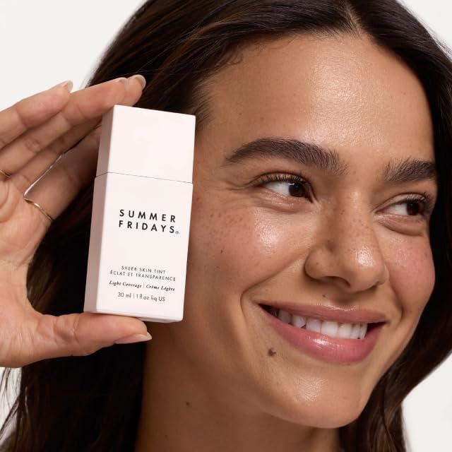 Summer Fridays Sheer Skin Tint, Lightweight Face Makeup, Shade 5 (1 Oz)