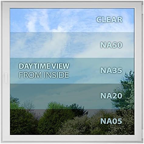 BDF NA35 Window Film Sun Control and Heat Rejection Natural Black 35 (Medium) - 48in X 12ft