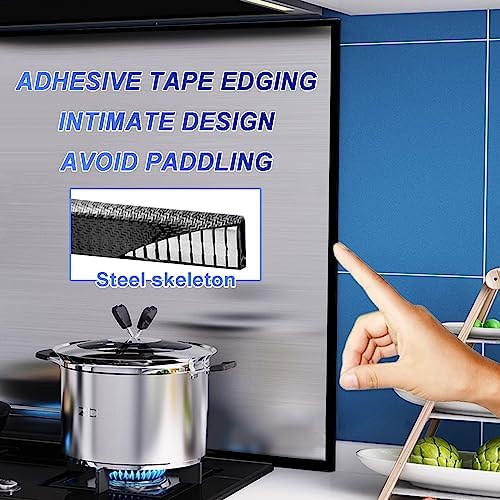 Multi-Sided Stove Splatter Guard for Cooking Kitchen Anti Shield Portable Folding Cooker Side Fat Oil Splash，Foldable Splatter Guard Shield - Effective Anti-Splash Kitchen Tool for Frying Pa