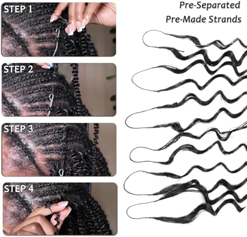 Beauty Youth Kinky Curly Miracle Knots Human Crochet Hair 75g/Pack 22 Inch