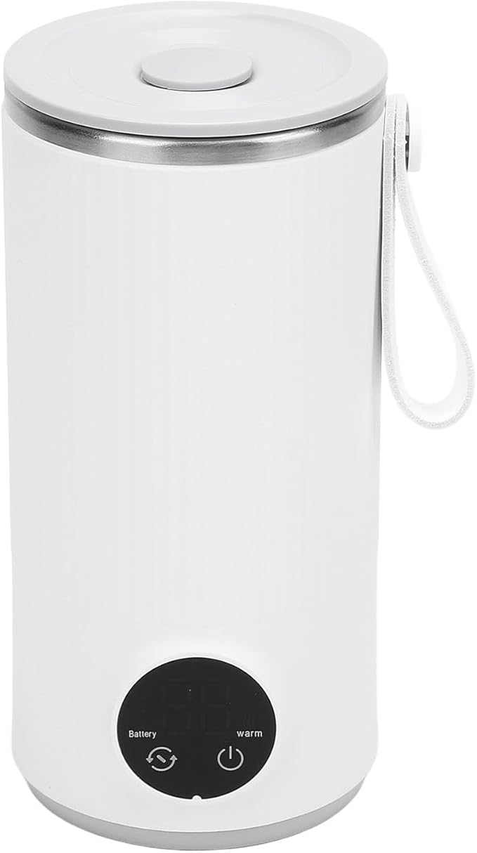 Electric Travel Kettle, Mini Portable Rechargeable Cordless Camping Kettle 6000mAh Small Hot Water Boiler 400ml Electric Kettles Steel