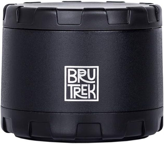 BruTrek® by Planetary Design CarGo Can, Stainless Steel Storage Container, Magnetic Bottom, Airscape® Inner Lid Keeps Grounds Fresh, On The Go Store Herbs Coffee Spices Tea and More | 4 fl.oz