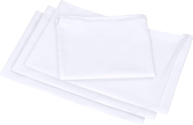 Utopia Bedding 80 Pack Waterproof Pillow Protectors with Zipper Queen Size (White), Bed Bug and Dust Mite Proof Pillow case Covers, Moisture Wicking Pillow Encasements 20 x 28 Inches
