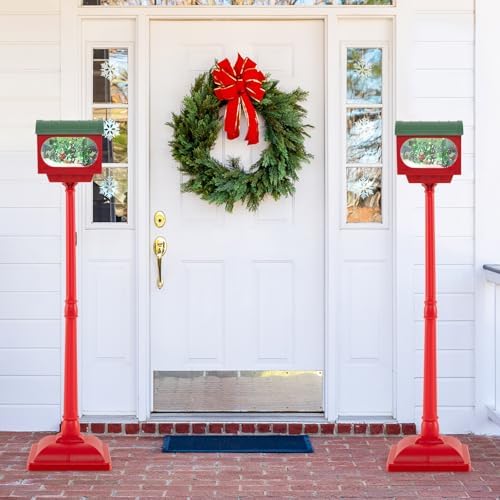 Goplus 59 Inch Musical Christmas Street Lamp, Festive Lamp Post