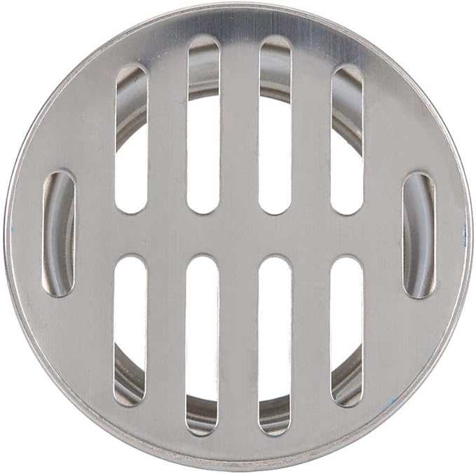 Floor Drain Cover, Stainless Steel Round Anti Blocking Round Grate Cover, Balcony Snap-in Drain Drain Strainers for Bathroom, Kitchen, Washroom, Patios(75 Flat Mouth)