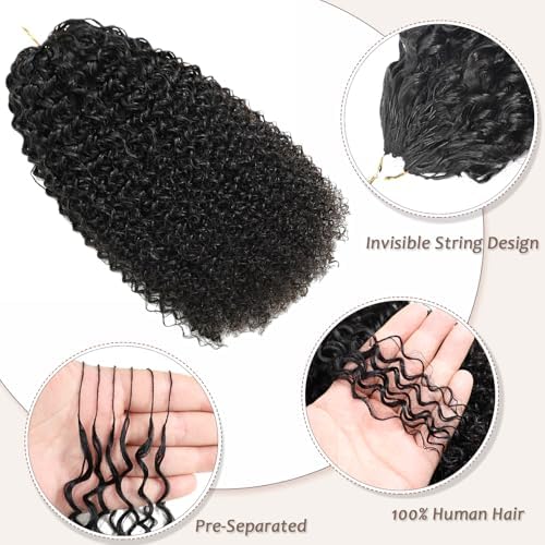 Beauty Youth Kinky Curly Miracle Knots Human Crochet Hair 75g/Pack 18 Inch