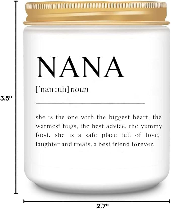 LEIOH Gifts for Nana from Grandkids,Nana Christmas Birthday Gifts,Great Grandma Gift, Best Grandma Gift for Mothers Day Lavender Jar Candle