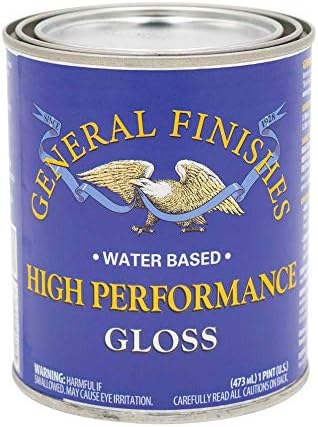 General Finishes High Performance Water Based Topcoat, 1 Pint, Gloss