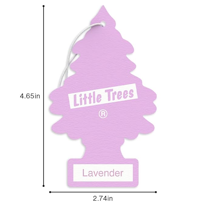 LITTLE TREES Car Air Freshener | Hanging Tree Provides Long Lasting Scent for Auto and Home | 24 Air Fresheners |Lavender