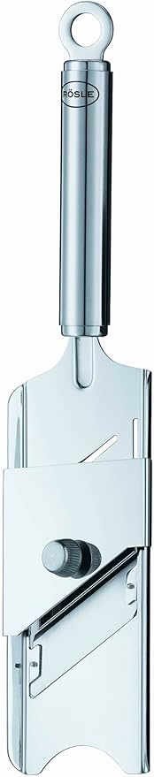 Rosle Stainless Steel Gourmet Slicer Hand-Held Mandoline, 11.1-inch