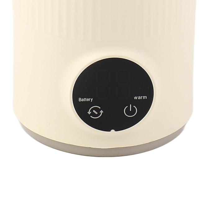 Portable Travel Electric Kettle 400ML,USB Rechargeable Stainless Steel Hot Water Boiler with Dual 3000mAh Battery