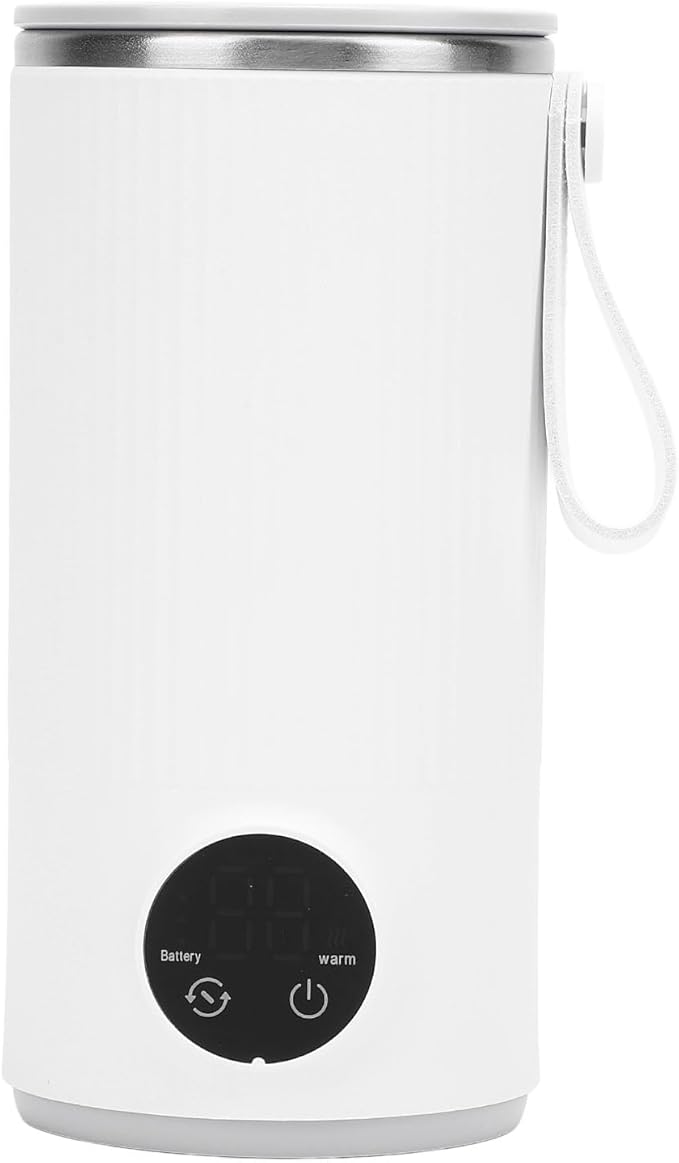Electric Travel Kettle, Mini Portable Rechargeable Cordless Camping Kettle 6000mAh Small Hot Water Boiler 400ml Electric Kettles Steel