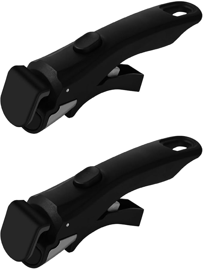 Wayona 2 Pack Removable Handles for Pots and Pans Black - Universal Detachable Pan Handle - Heat-Resistant Plastic, Stainless Steel, Silicone - Black