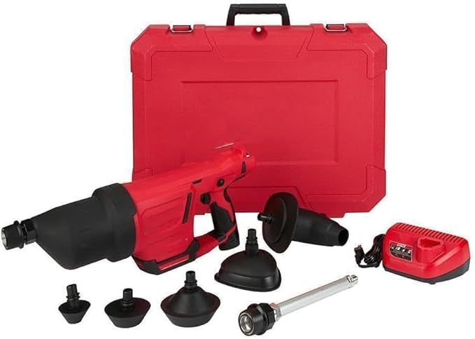 for Milwaukee.r M12 AIRSNAKE Drain Cleaning Air Gun Kit