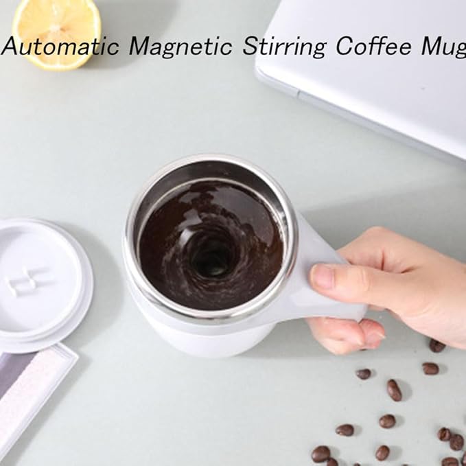 Automatic Magnetic Stirring Coffee Mug, Automatic Coffee Stir Cup, Self Stir Coffee Mug, Self Stirring Coffee Mug, Auto Stirring Coffee Mu (Battery D)