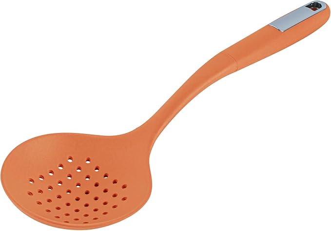 Restaurantware Silicone Utensil Set Pack of 1 Non-Slip Handle 6-Piece Kitchen Tool Set, Heat-Resistant Dishwasher-Friendly Cooking Accessories, Durable Orange Cooking Utensils