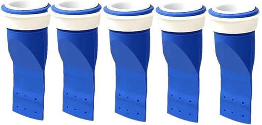 5 Pack Thickened Adjustable Silicone Floor Drain Backflow Preventer, Anti-Odor Sewer Core, One-Way Valve Fits 40mm to 50mm Drain Pipe, Deodorant Seal for Bathroom Kitchen Shower