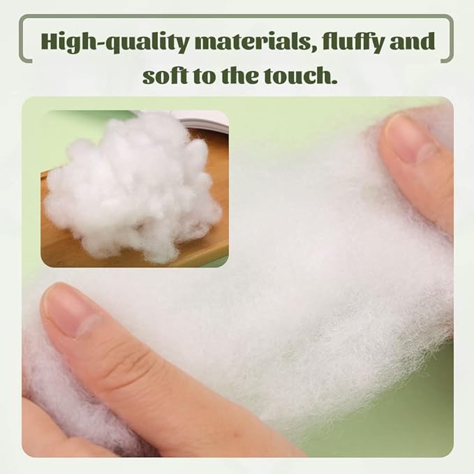 BUTUZE 800g/28oz Polyfill Stuffing, (2.1oz-4.4lb) Fiberfill for Crafts, Polyester Fiber Fill, Premium Resilience Fill Fiber for Stuffing Pillow and Home Decoration Projects