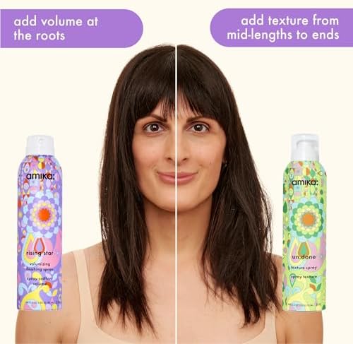 amika big mood volumizing styling set | gift set for touchable volume + texture