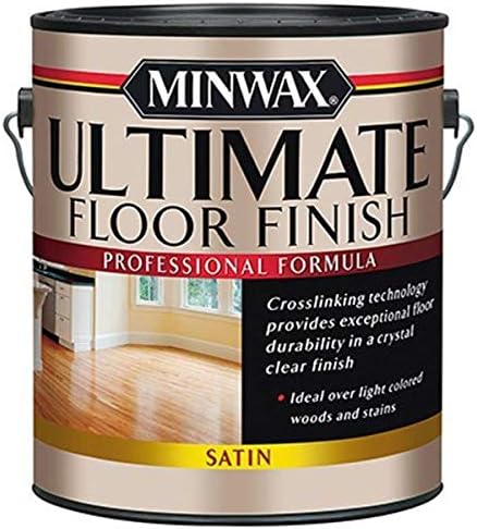 Minwax Ultimate Floor Finish, Satin, Clear, 1 Gallon