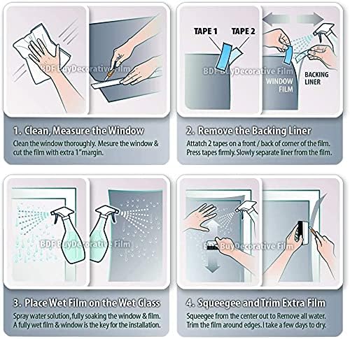 BDF S05 Window Film Daytime Privacy and Heat Control Mirror Silver 5 (Very Dark) - 48in X 100ft