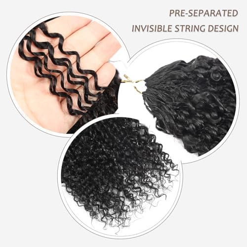 Beauty Youth Pixie Curly Miracle Knots Human Crochet Hair 75g 18 Inch