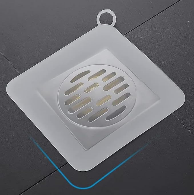 Silicone Tub Stopper Floor Drain Cover, 2 Pieces Sewer Anti-Odor Mat Deodorizing Drain Plugs for Kitchen, Bathroom and Laundry(6 x 6inch)