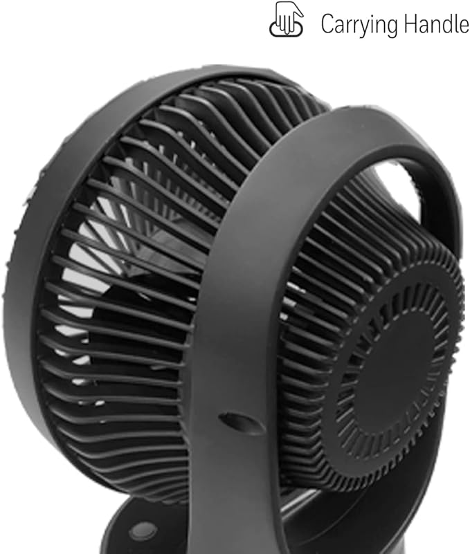 Honeywell QuietSet 5 Oscillating Table Fan, Black – Personal and Small Room Fan with Quiet Operation and 5 Levels of Power and Sound