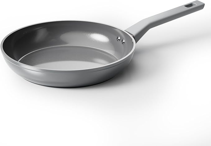 Sanho 10 Inch NonStick Frying Pan, Diamond-Titanium Ceramic Frying Pans Skillet, Non Stick Egg Pans with Stay Cool Handle for Induction, Dishwasher & Oven Safe, PTFE & PFOA Free, Non Toxic for Cooking