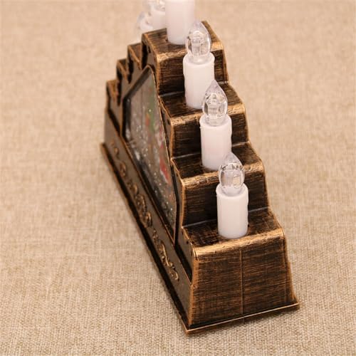 Music Box Christmas Decoration with Snowfall Effects and Seasonal Songs for Mantel Display Or Party Decor Festival Rotating Music Box for Wedding and Birthday Decoration