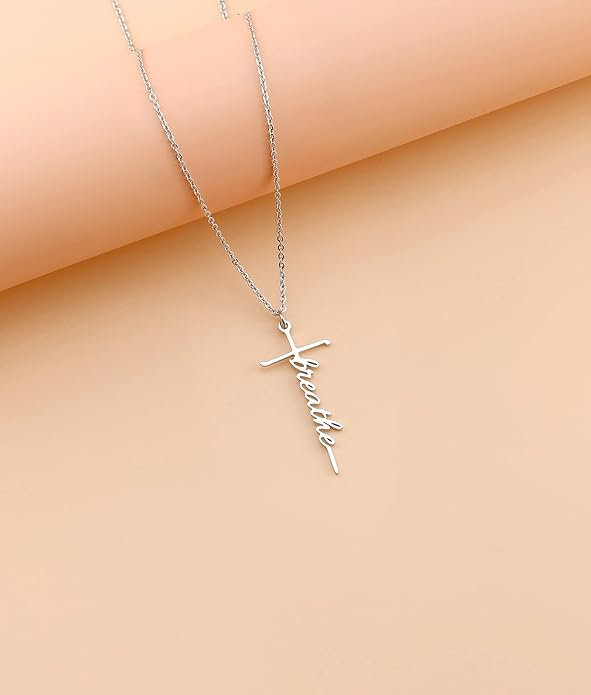 Lcherry Faith Cross Pendant Necklace for Women Religious Christian Jewelry Mother's Day Gifts for Women