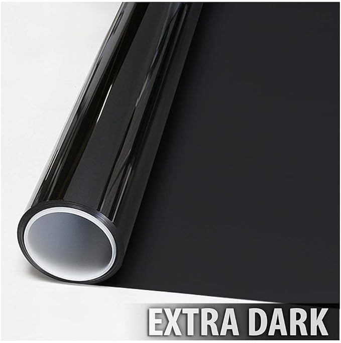 BDF NA05 Window Film Daytime Privacy and Sun Control Natural Black 5 (Very Dark) - 60in X 50ft