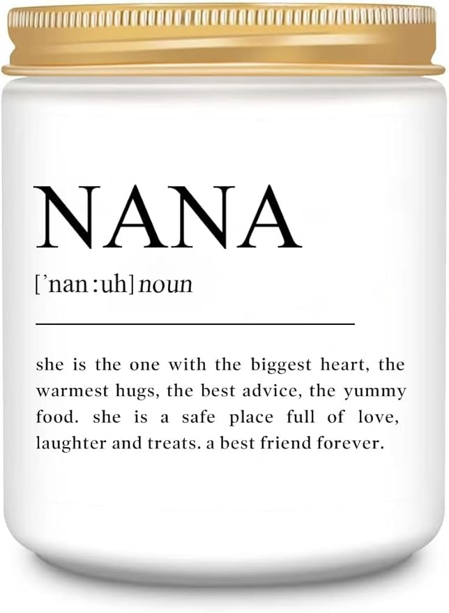 LEIOH Gifts for Nana from Grandkids,Nana Christmas Birthday Gifts,Great Grandma Gift, Best Grandma Gift for Mothers Day Lavender Jar Candle