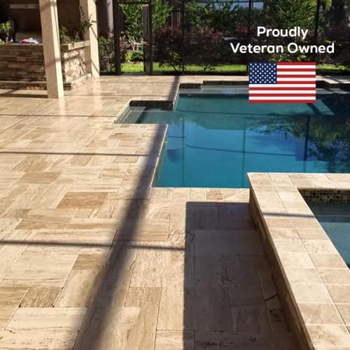 1 Gal. DOMINATOR Stone+ Gloss Clear Acrylic Sealer | Satin Finish Stone Sealer, Clay Brick Sealer | Color Enhancing | Professional Grade | Fast Dry | Indoor and Outdoor (Pack of 2)