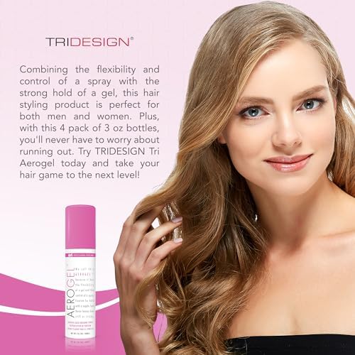 TRIDESIGN Aerogel Strong Hold Volumizing Hair Spray - 3 oz, 3 Pack