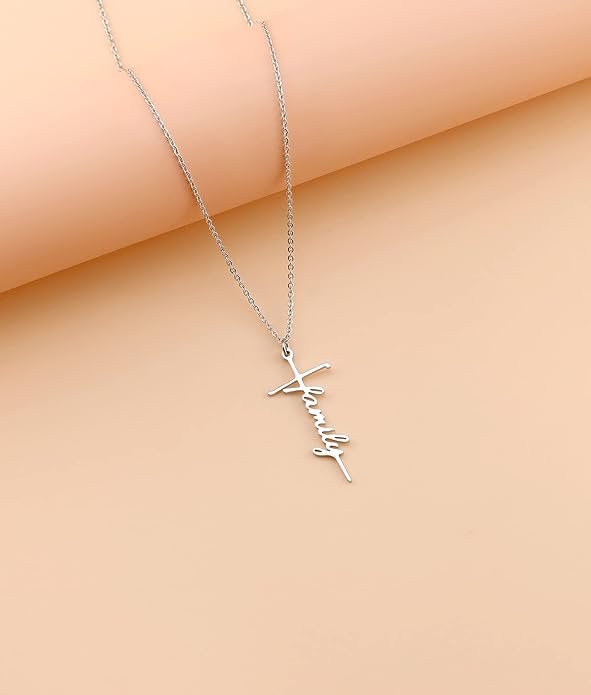 Lcherry Faith Cross Pendant Necklace for Women Religious Christian Jewelry Mother's Day Gifts for Women