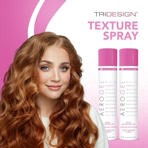 TRIDESIGN Aerogel Strong Hold Volumizing Hair Spray - 10.5 oz, 2 Pack